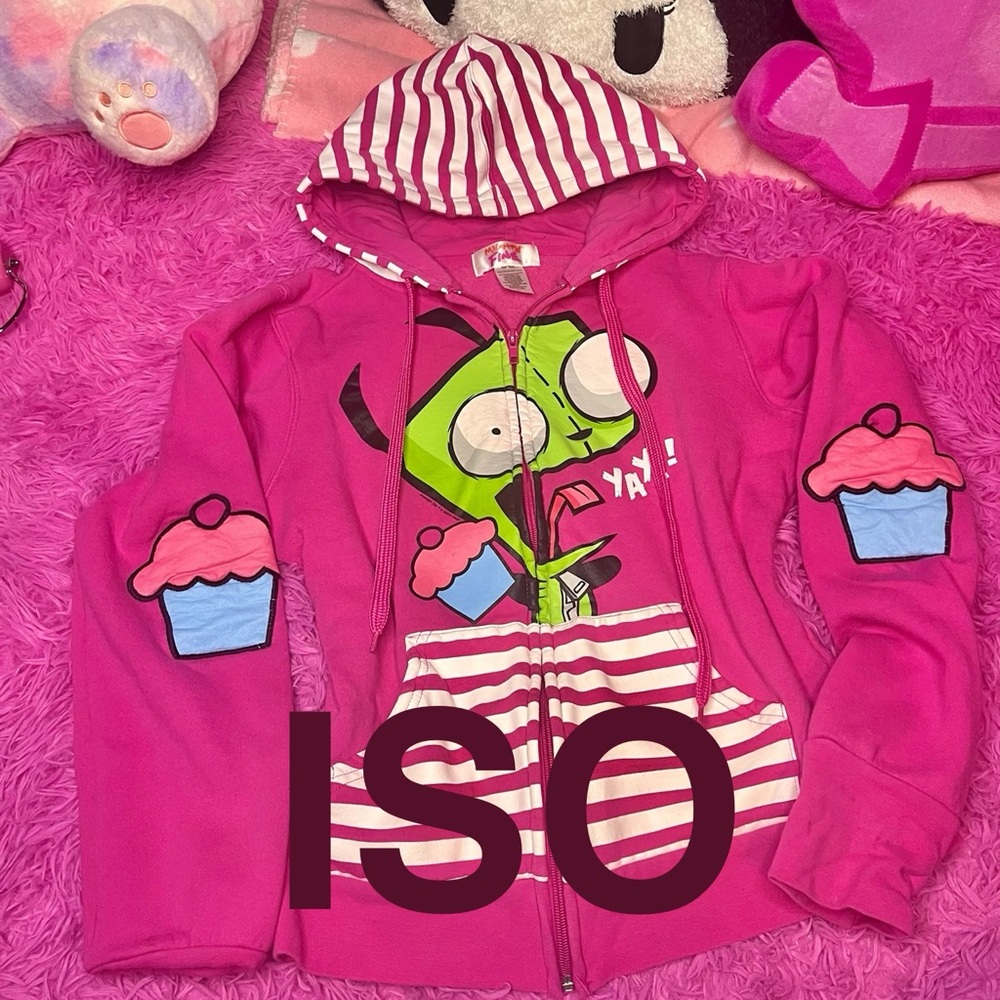 ISO!!!!! INVADER ZIM CUPCAKE ZIP UP JACKET